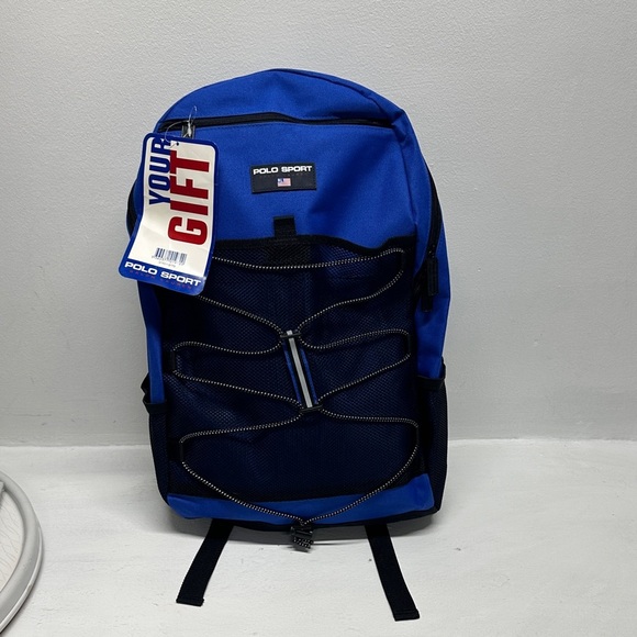 Polo Ralph Lauren Other - Vintage 1990s Polo Sport Ralph Lauren Backpack Deadstock 90's Blue Black New NWT